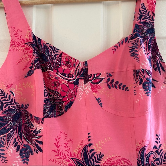 LOFT Pink Floral Mini Dress - Picture 3 of 12